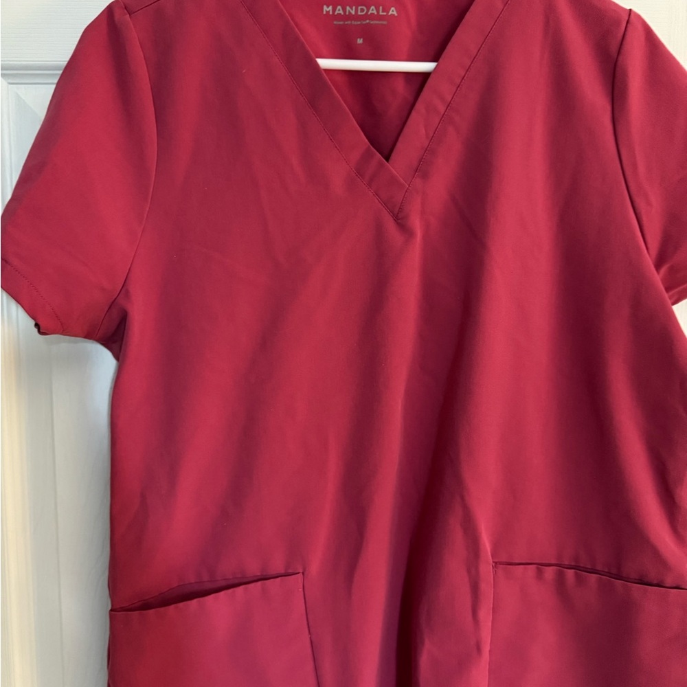Mandala Pink Scrub Top